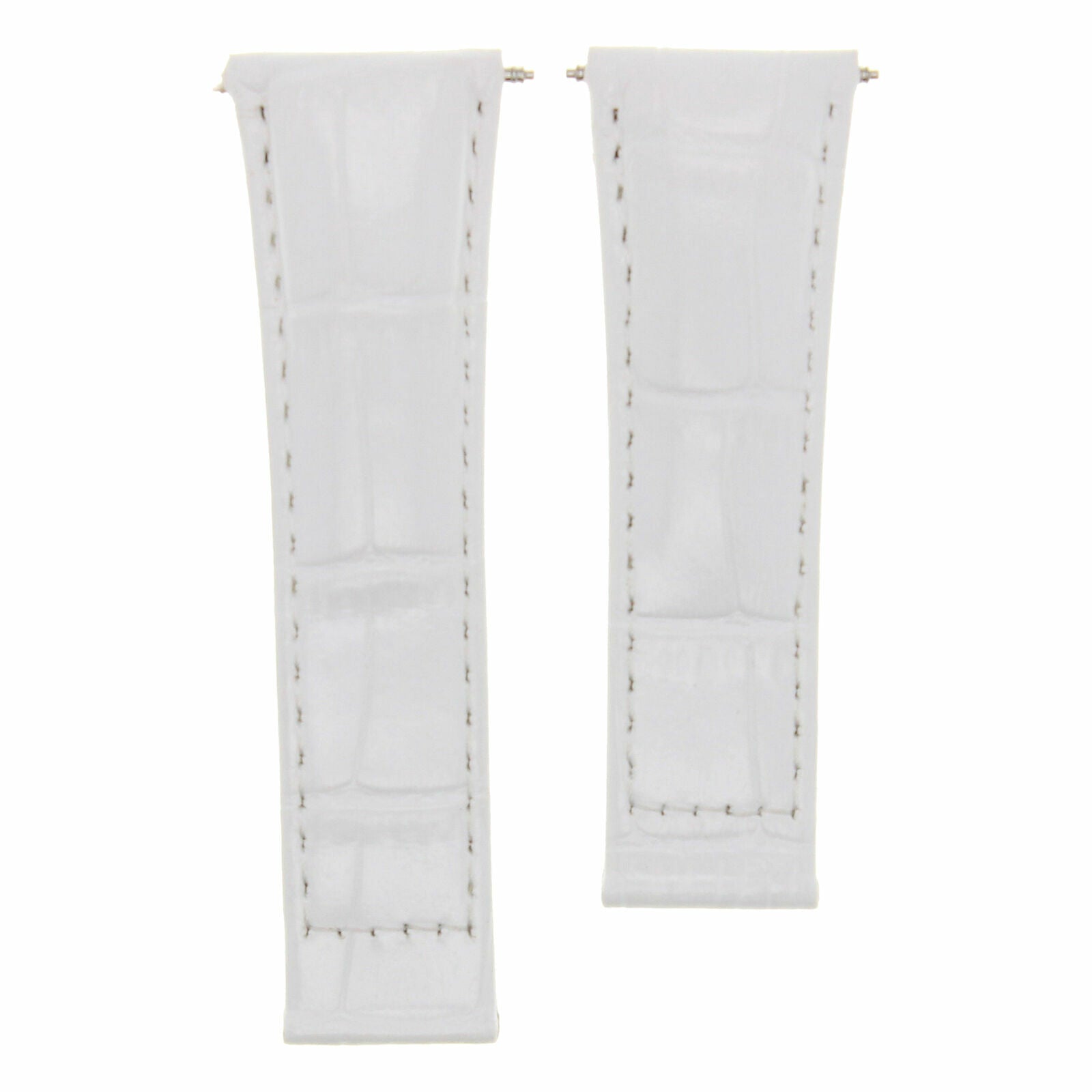 LEATHER STRAP BAND FOR ROLEX DAYTONA 16520 116518 116520 116523 WHITE WS REGULAR