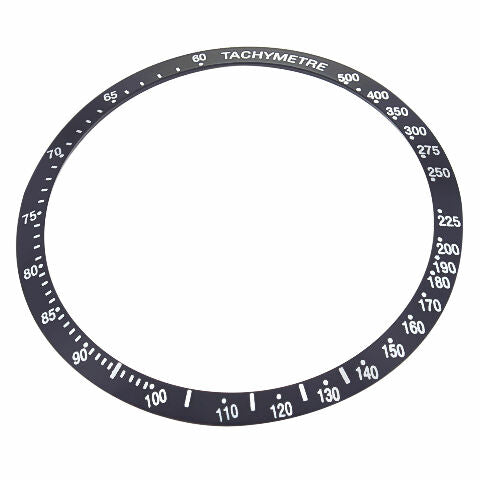 BEZEL INSERT FOR 39MM  OMEGA SPEEDMASTER TACHYMETRE  3520.50 WATCH BEVEL BLACK
