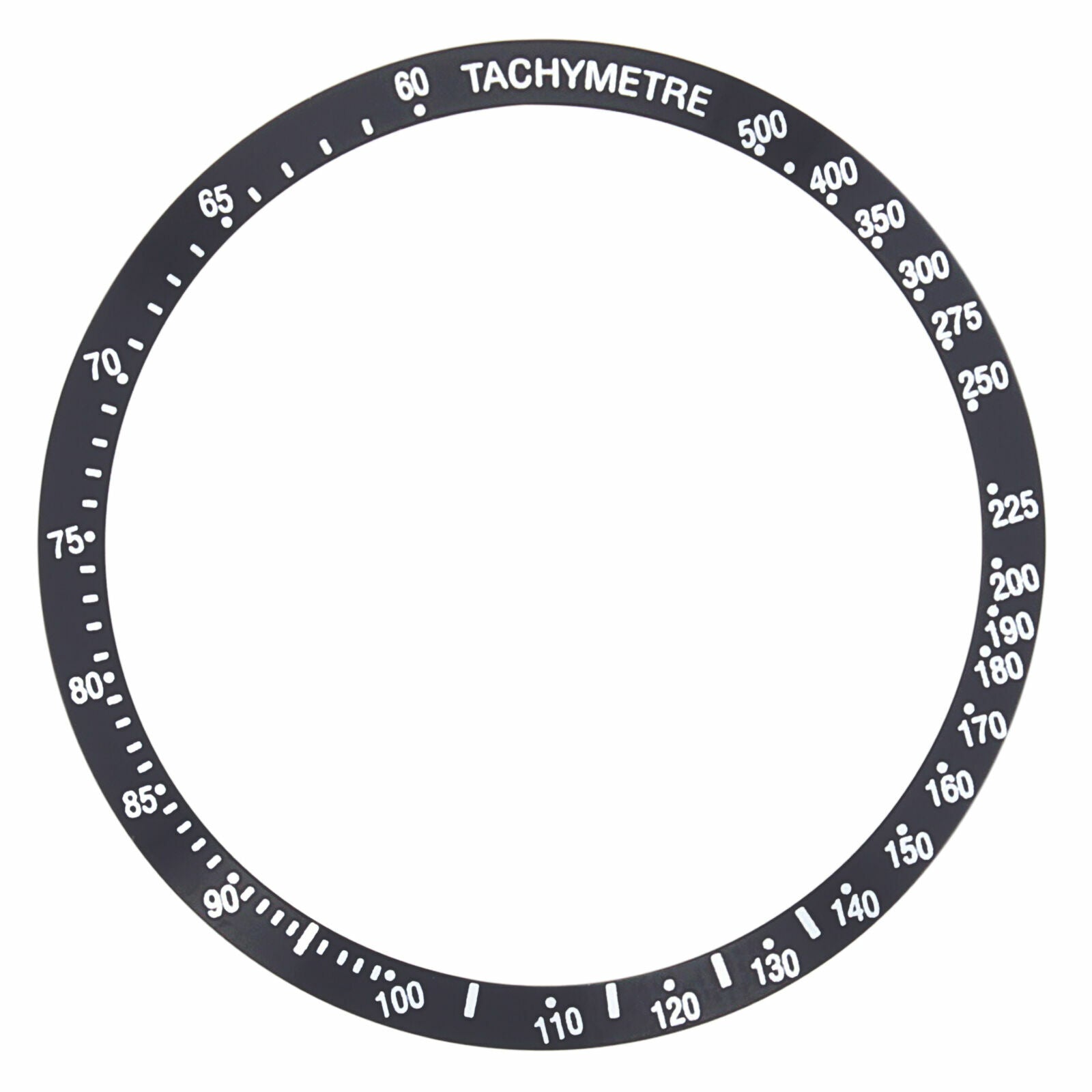 BEZEL INSERT FOR OMEGA SPEEDMASTER TACHYMETRE 3220.50 3520.50 WATCH BEVEL BLACK