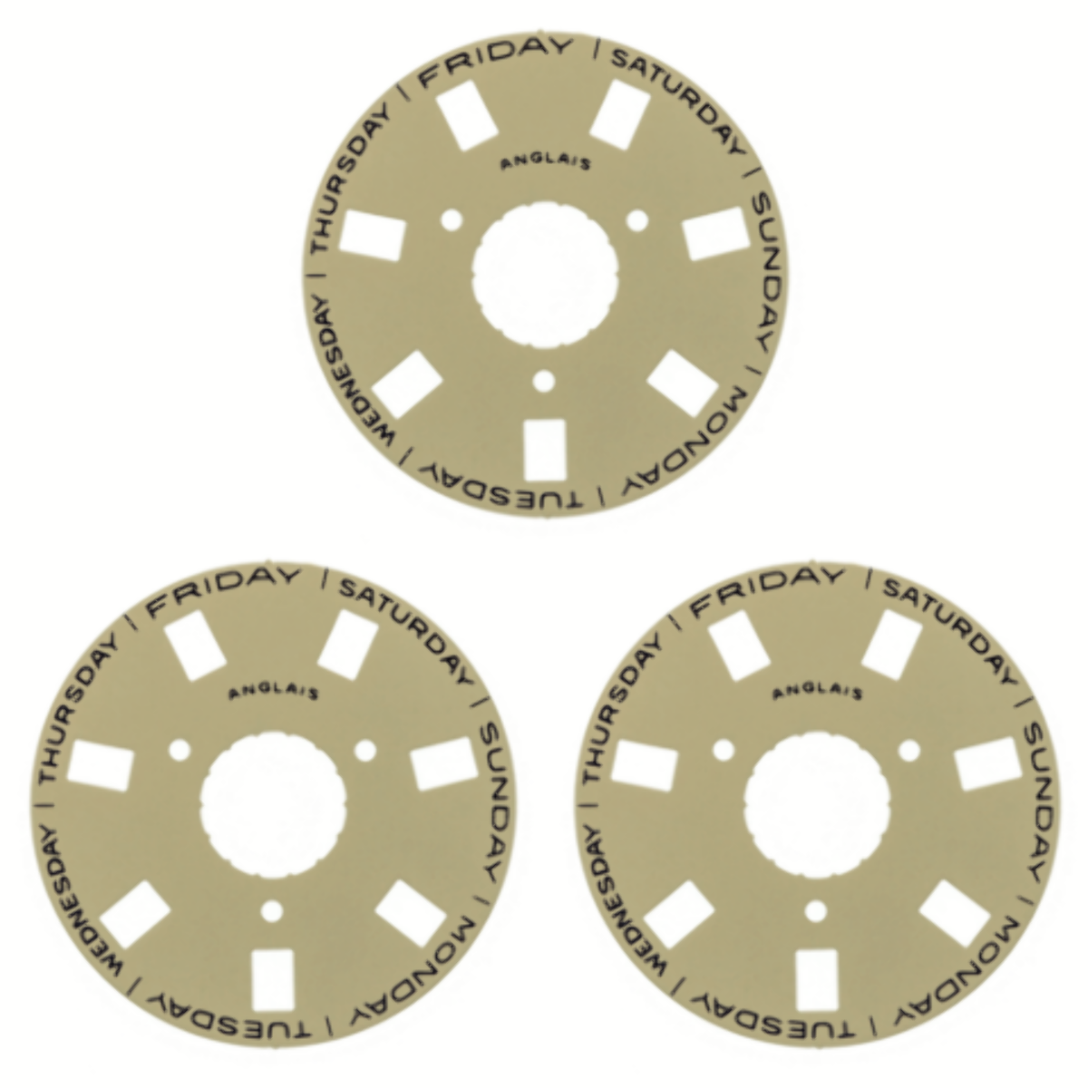 3 DAY DISC FOR ROLEX PRESIDENT DAY DATE 3155 18206 18208 18296 18238 CHAMPAGNE