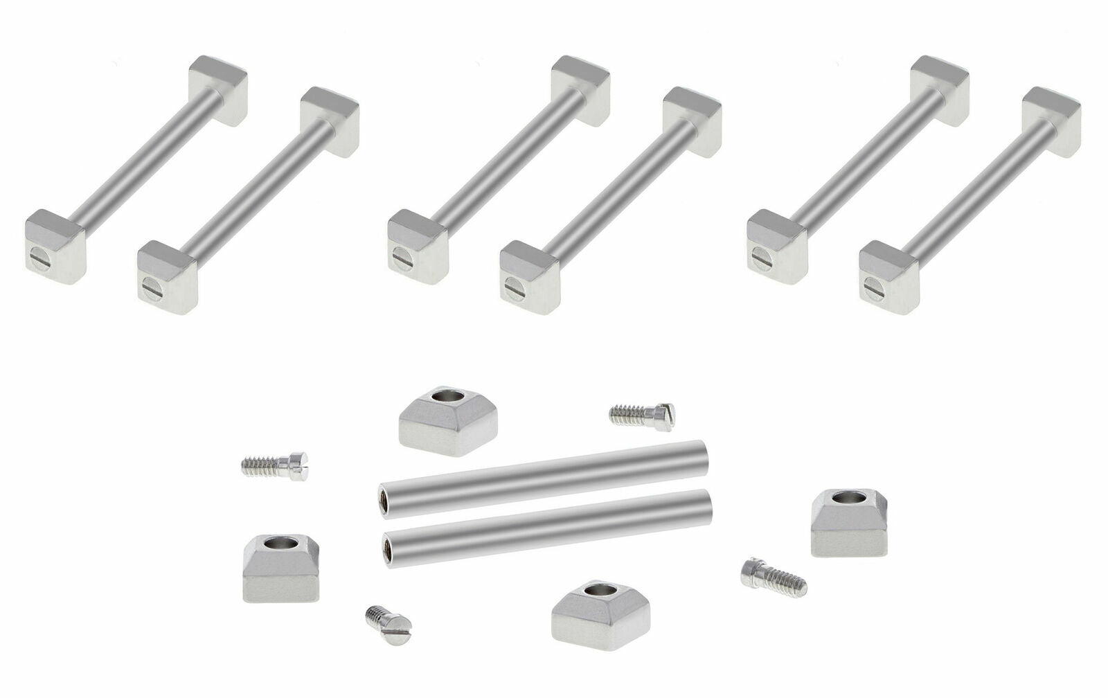 3 SET SCREW,TUBE PIN,BLOCK FOR CARTIER PASHA STRAP BAND BRACELET BAND FIT 17MM