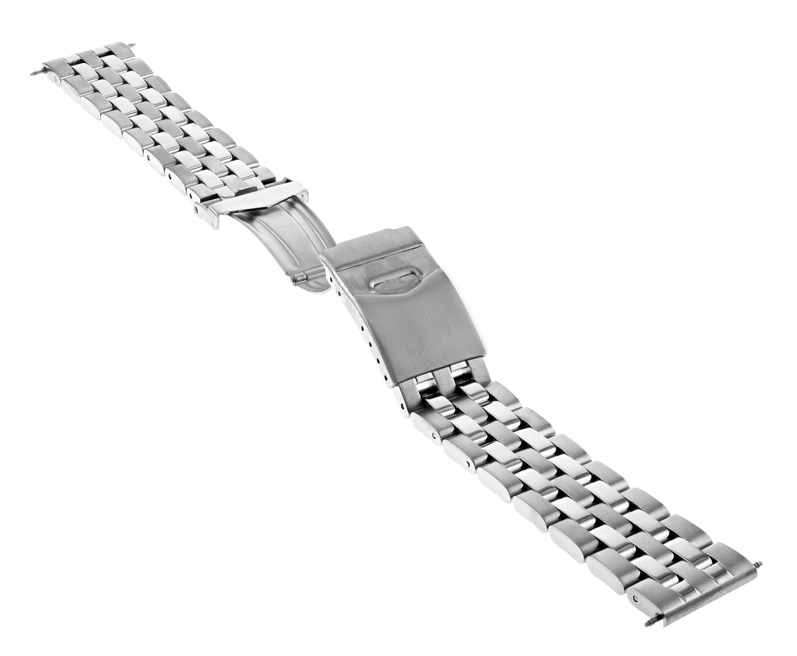 20MM WATCH BAND BRACELET FOR BREITLING PILOT COLT MATTE/SHINY STAINLESS STEEL