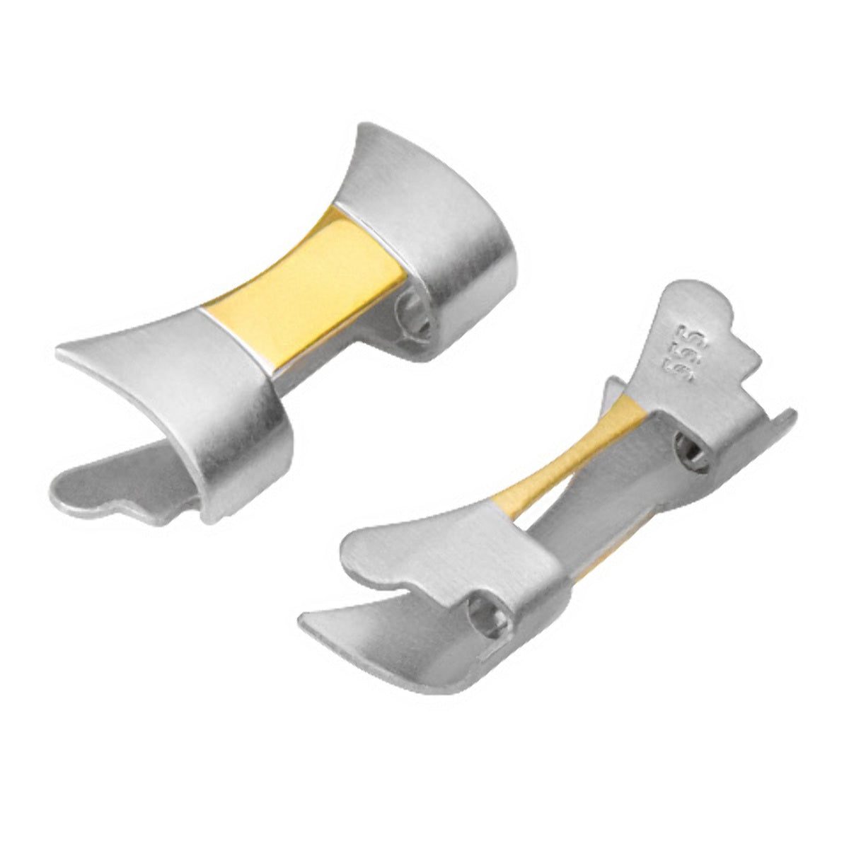 2 END PIECE LINK FOR OYSTER WATCH BAND ROLEX DATEJUST SUBMARINER GMT 20MM T/TONE