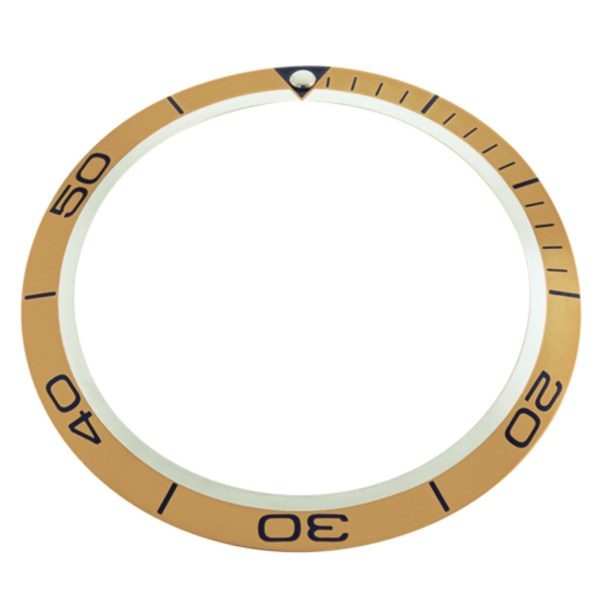 BEZEL INSERT FOR OMEGA SEAMASTER PLANET OCEAN FIT 45.5MM CASE LIGHT ORANGE COLOR