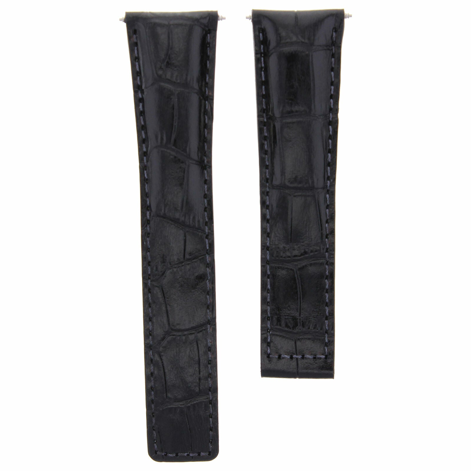 20MM LEATHER BAND STRAP FOR BAUME MERCIER HAMPTON 8373 WATCH 20/16M BLACK