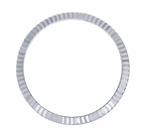 FLUTED  BEZEL FOR 34MM ROLEX AIRKING 5500,5501 1500 OYSTERDATE PRECISION STEEL