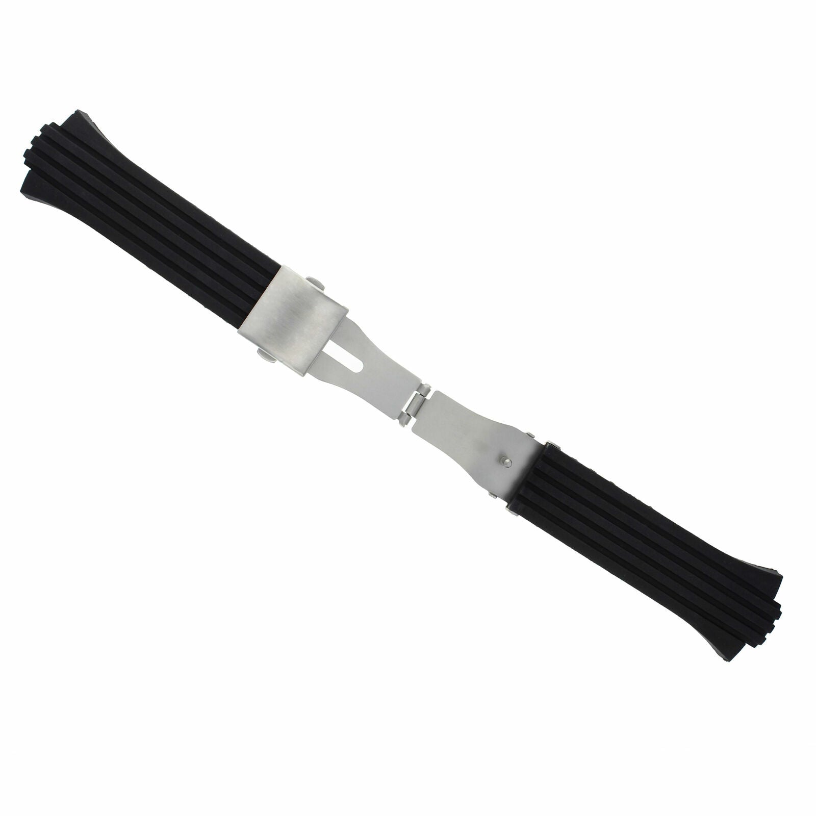 26MM 13MM RUBBER DIVER STRAP BAND FOR ORIS TT2 WILLIAM F1 40.5MM CASE BLACK