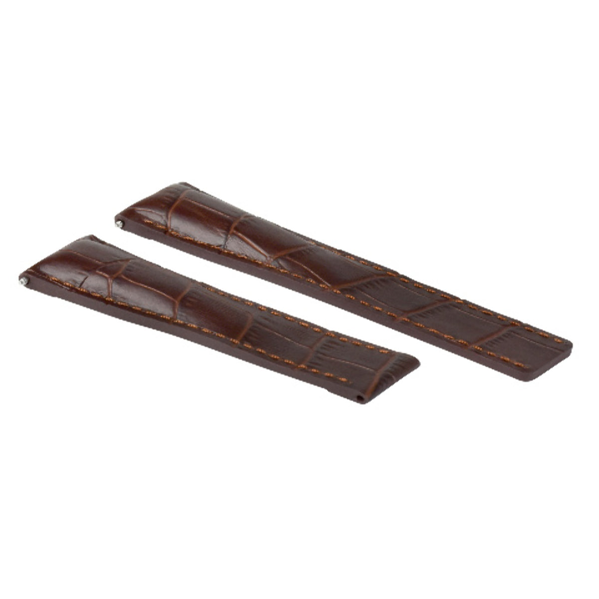 24/20MM LEATHER WATCH BAND STRAP FOR TAG HEUER CARRERA DEPLOYMENT CLASP BROWN