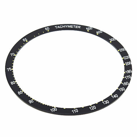BEZEL INSERT FOR SEIKO WATCH 6138 0011, 6138-0010 UFO CHRONOGRAPH WATCH BLACK