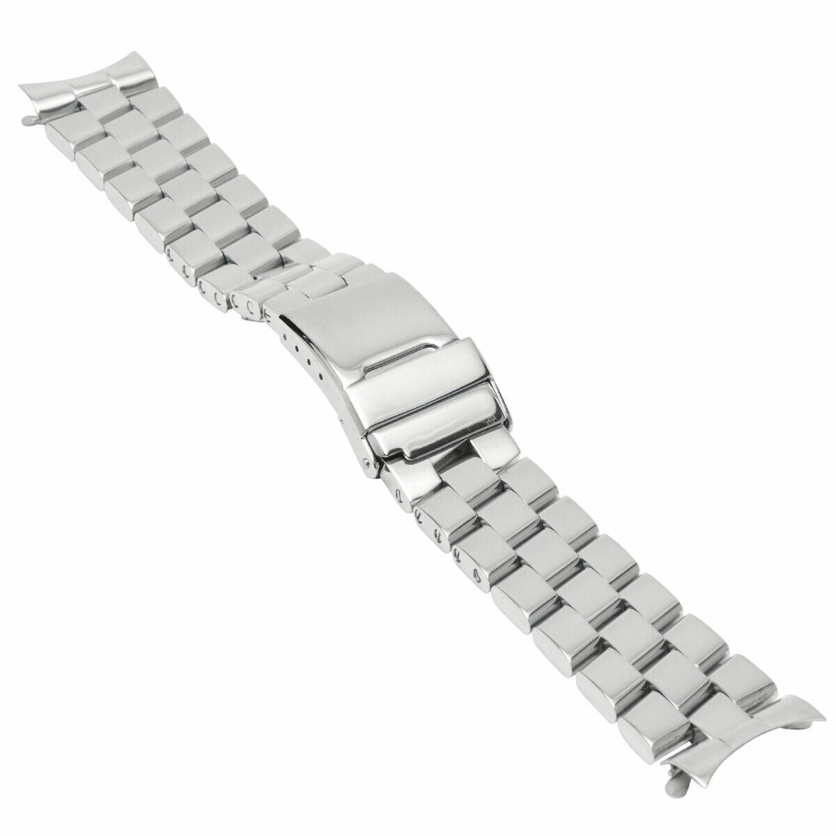 WATCH BAND BRACELET FOR 44MM BREITLING SUPER AVENGER 22MM STAINLESS STEEL SHINY