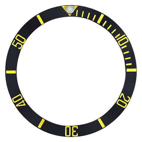 BEZEL INSERT CERAMIC FOR 40MM INVICTA 8926OB 8928 9937 PRO DIVER BLACK GOLD FONT
