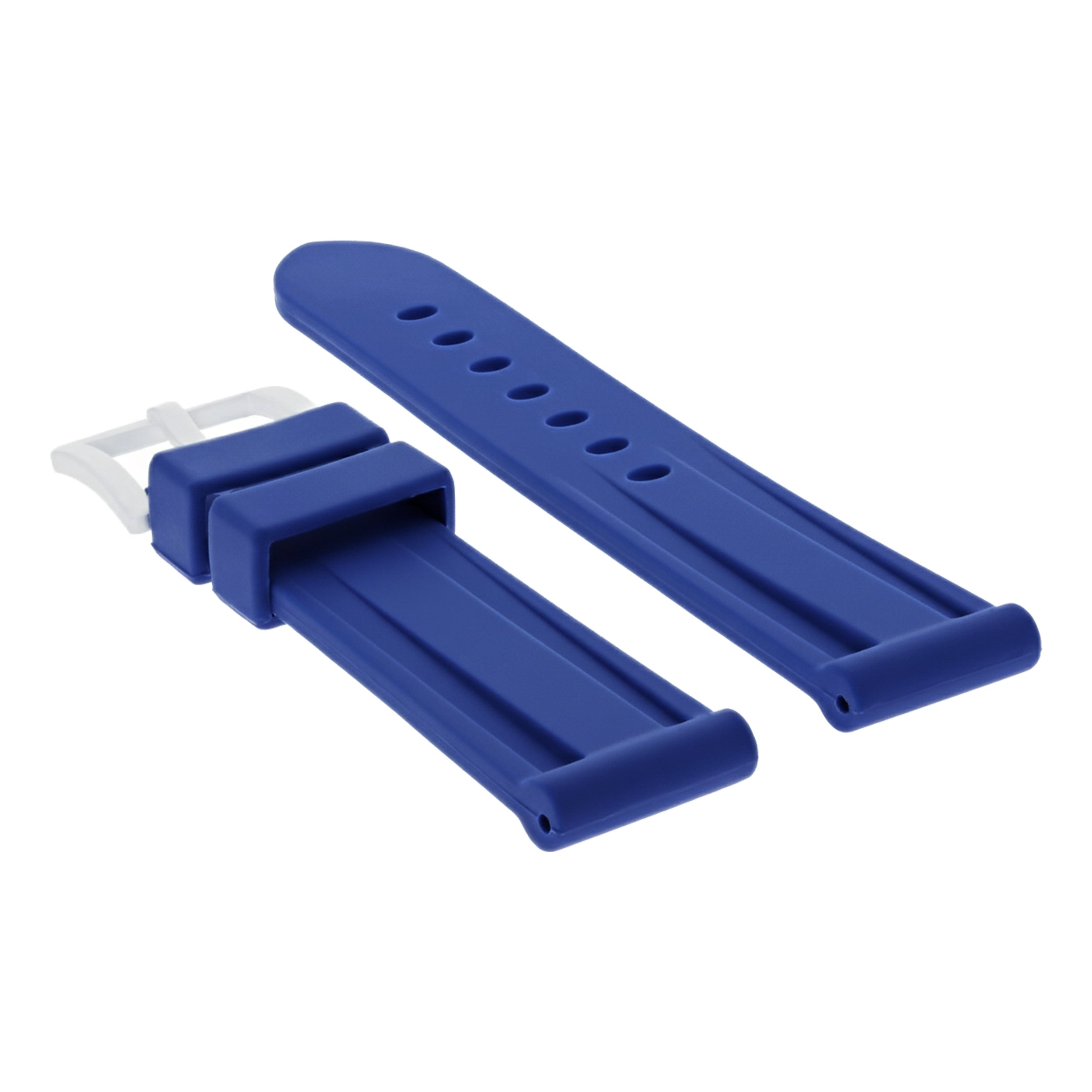 22MM RUBBER DIVER WATCH BAND FOR 40MM PANERAI LUMINOR MARINA PAM 48,49 BLUE