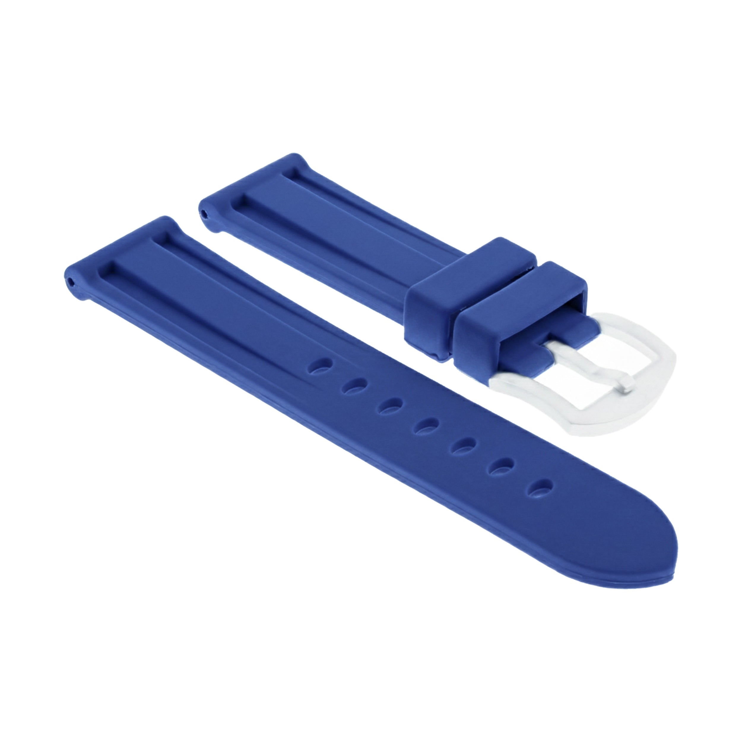 22MM RUBBER DIVER WATCH BAND FOR 40MM PANERAI LUMINOR MARINA PAM 48,49 BLUE