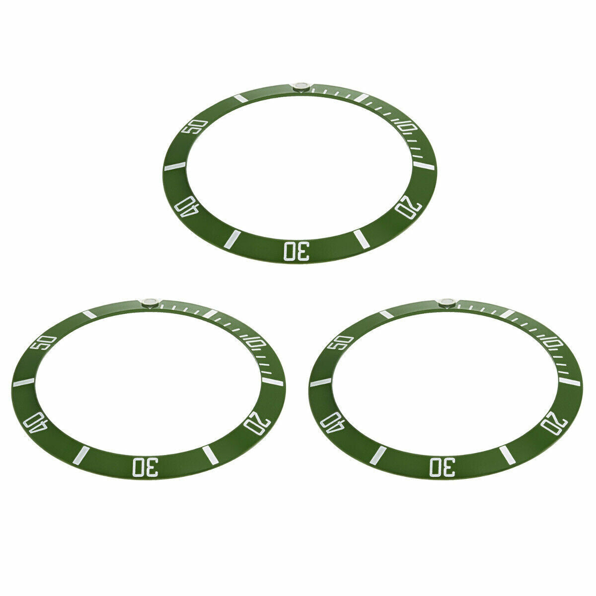 3 SUBMARINER GREEN BEZEL INSERT ALUMINUM FOR ROLEX WATCH 16610LV TOP QUALITY