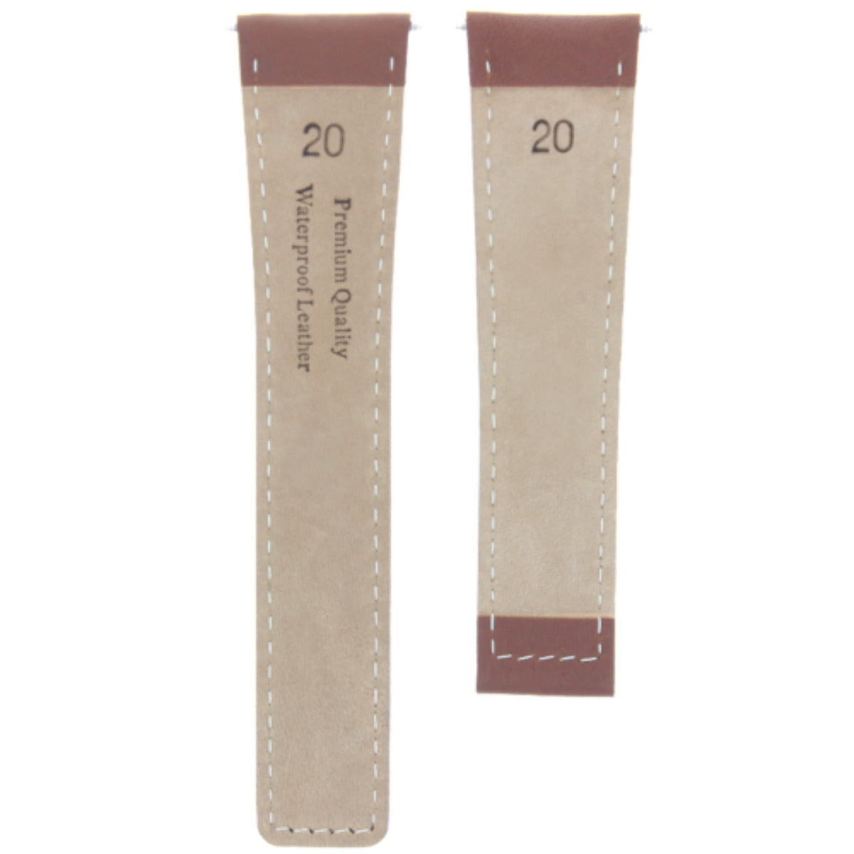20MM LEATHER BAND SMOOTH STRAP FOR TAG HEUER CARRERA WATCH CV2013-FC6234 TAN OS