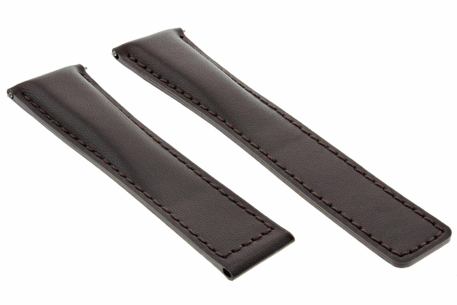 20MM LEATHER WATCH BAND STRAP FOR TAG HEUER CARRERA CALIBRE DEPLOY CLASP BROWN