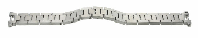 18MM WATCH BAND FOR 35MM CARTIER DE PASHA WATCH SOLID STAINLESS STEEL BRUSHED