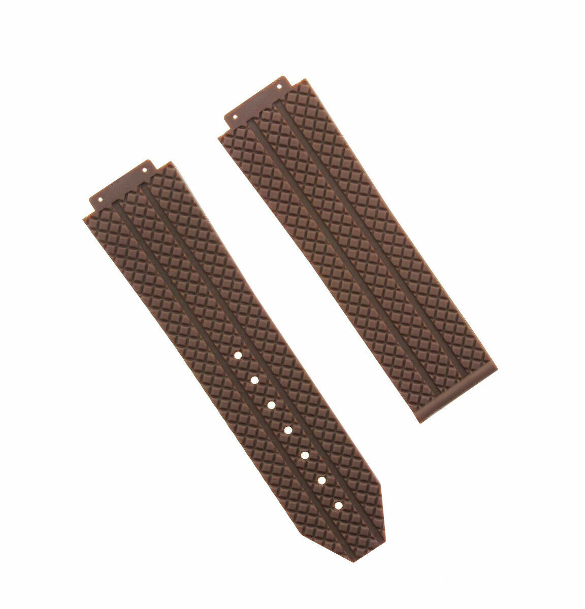 24MM RUBBER DIVER WATCH BAND STRAP FOR 44MM 45MM HUBLOT H BIG BANG BROWN TOP QY