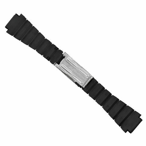 18MM PASTIC DIVER WATCHBAND STRAP FOR TAG HEUER CARRERA FORMULA F1 CALIBRE BLACK