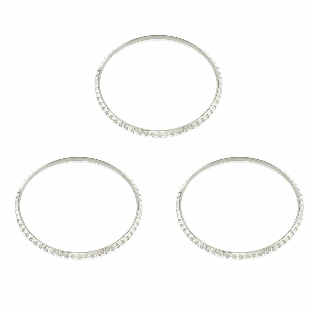 3 PCS STEEL BEZEL RING INSERT FOR ROLEX GMT 1670 1675 16750 16753 16758 TOP QLTY