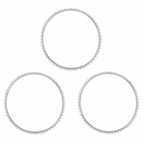 3 PCS STEEL BEZEL RING INSERT FOR ROLEX GMT 1670 1675 16750 16753 16758 TOP QLTY