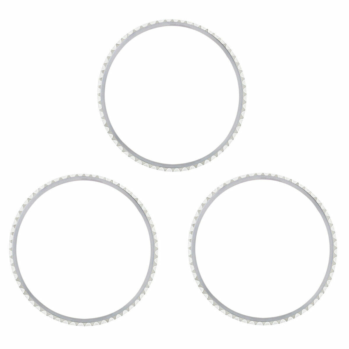 3 PCS STEEL BEZEL RING INSERT FOR ROLEX GMT 1670 1675 16750 16753 16758 TOP QLTY