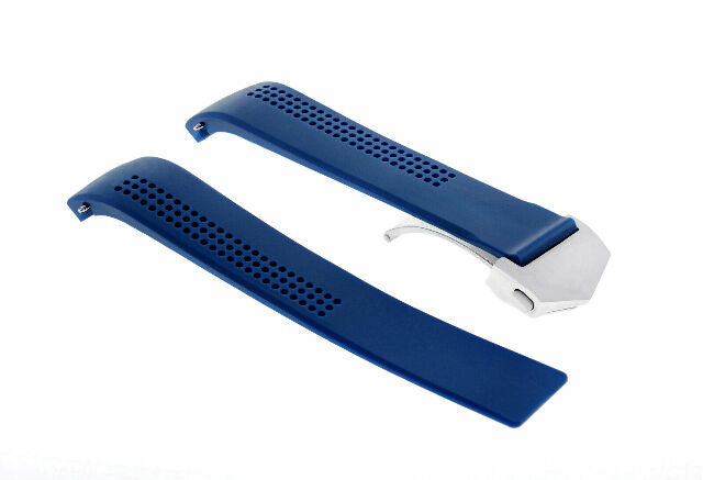 20MM RUBBER BAND STRAP FOR TAG HEUER CARRERA CV2010,CV2011,CV2013,CV2014,BLUE