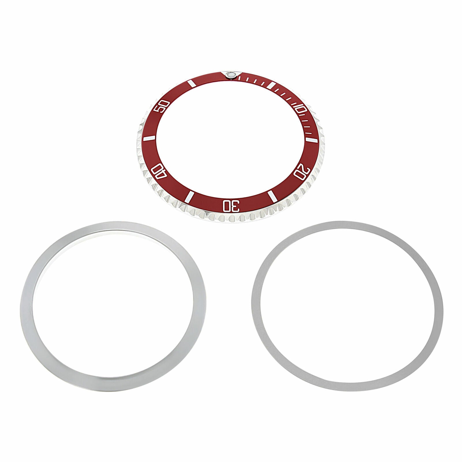 BEZEL+ RETAINING + INSERT FOR VINTAGE ROLEX SUBMARINER 5508  5512  5513 1680 RED