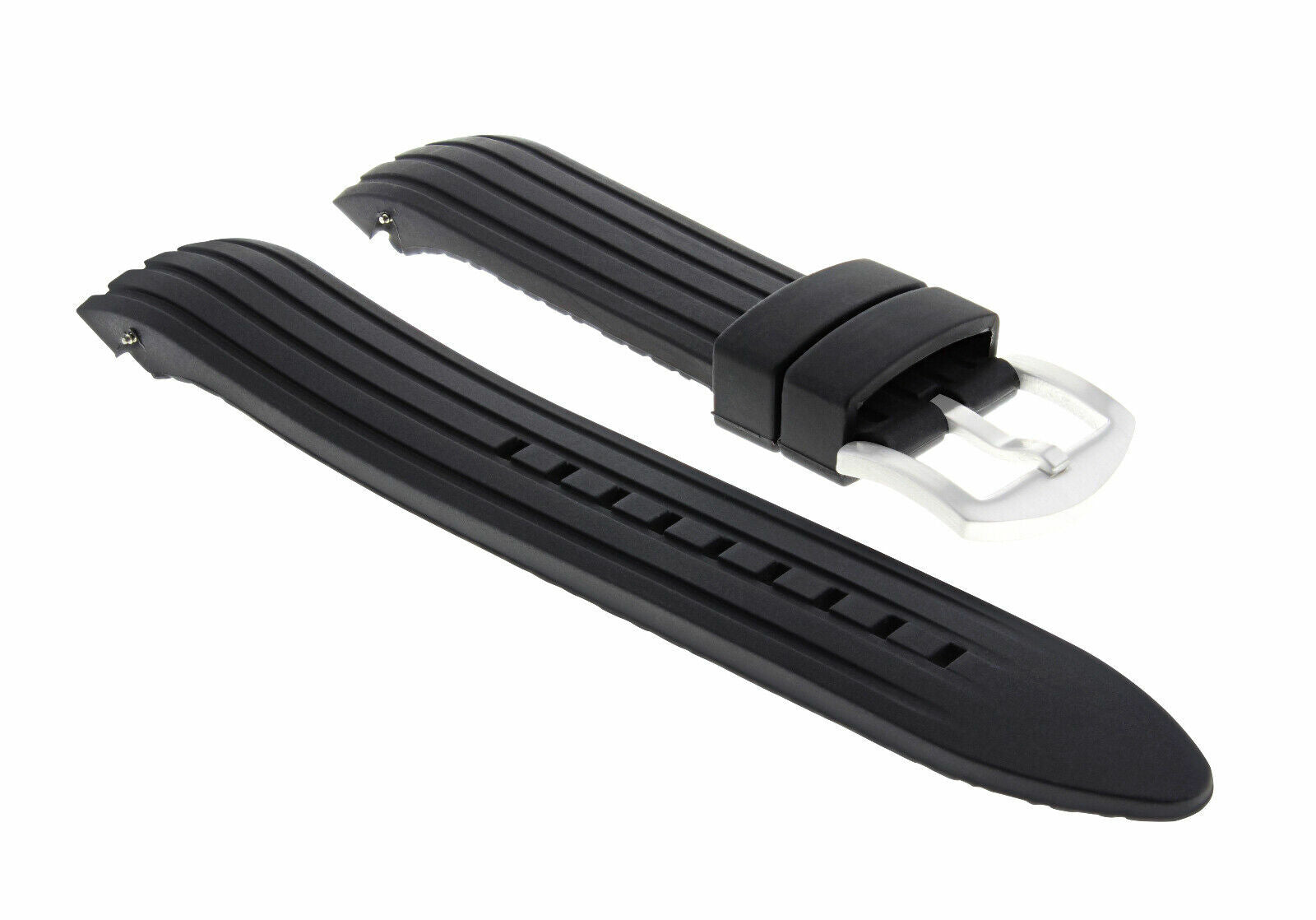 RUBBER WATCH BAND STRAP 22MM FOR TAG HEUER CARRERA MONACO AQUARACER BLACK