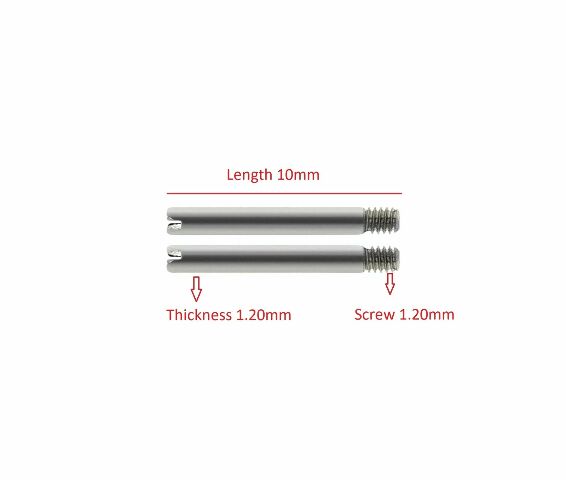 2 - 10MM SCREW FOR 13MM LUG LADY ROLEX JUBILEE WATCH BAND LINK STAINLESS STEEL