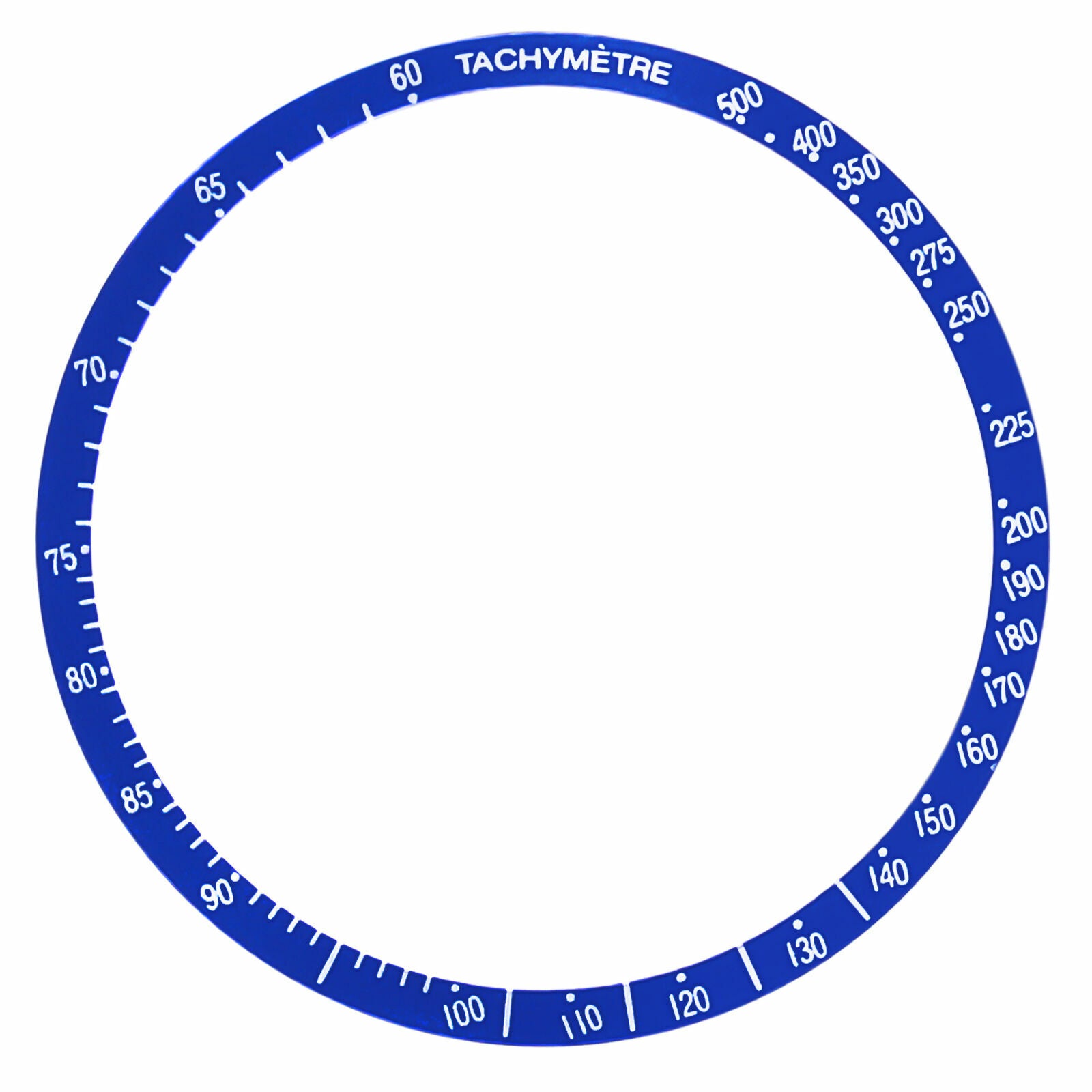 BEZEL INSERT FOR OMEGA TACHYMETRE  CHRONOGRAPH WATCH  1750084 AUTOMATIC  BLUE