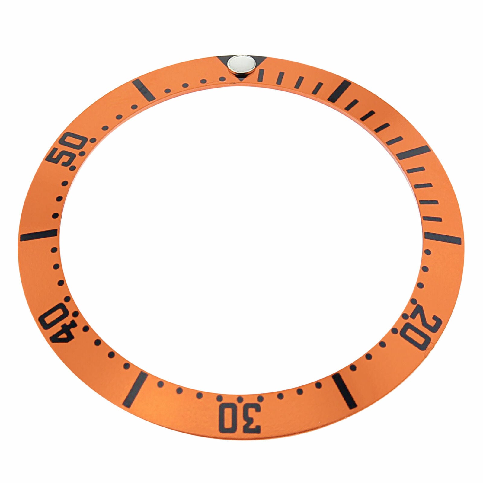 BEZEL INSERT FOR FITS 41MM CASE OMEGA SEAMASTER BOND PLANET OCEAN ORANGE BLACK #