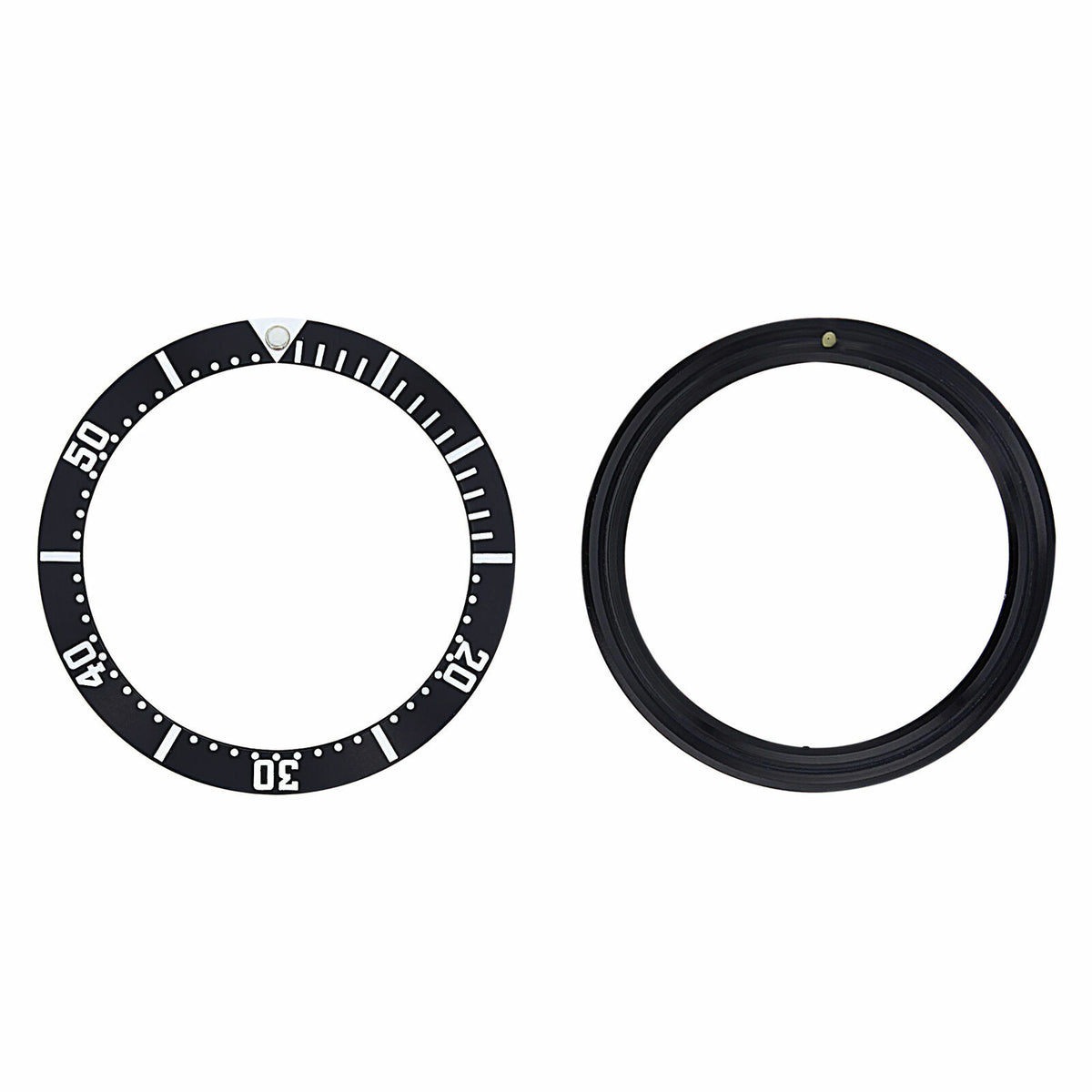 EASY SNAP BEZEL INSERT FOR OMEGA SEAMASTER WATCH BLACK PERFECT BACK WI