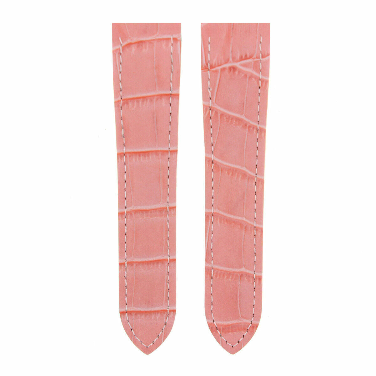 20MM LEATHER STRAP ALLIGATOR BAND FOR 32MM CARTIER SANTOS 100 PEARL PINK MIDSIZE
