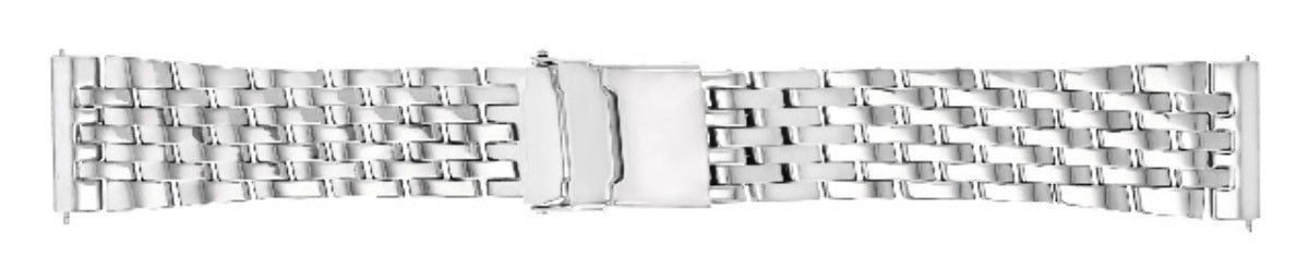 24MM WATCH BAND FOR 46MM BREITLING NAVITIMER WORLD A24322 GMT S/STEEL SHINY RD