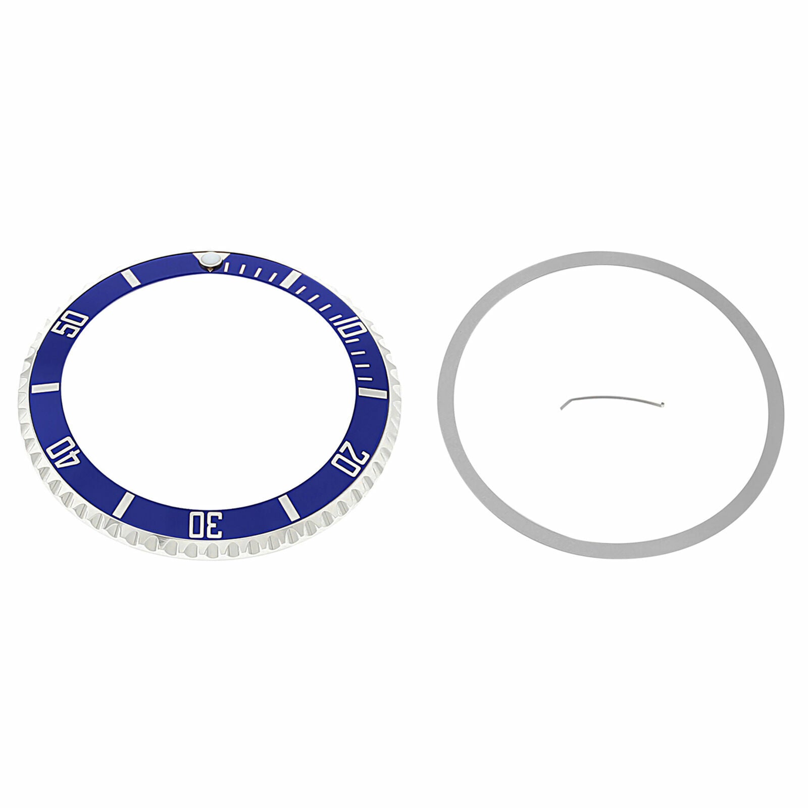 INSTALLED BEZEL + INSERT FOR ROLEX SUBMARINER SAPPAIRE 16610LV 16800 16808 BLUE