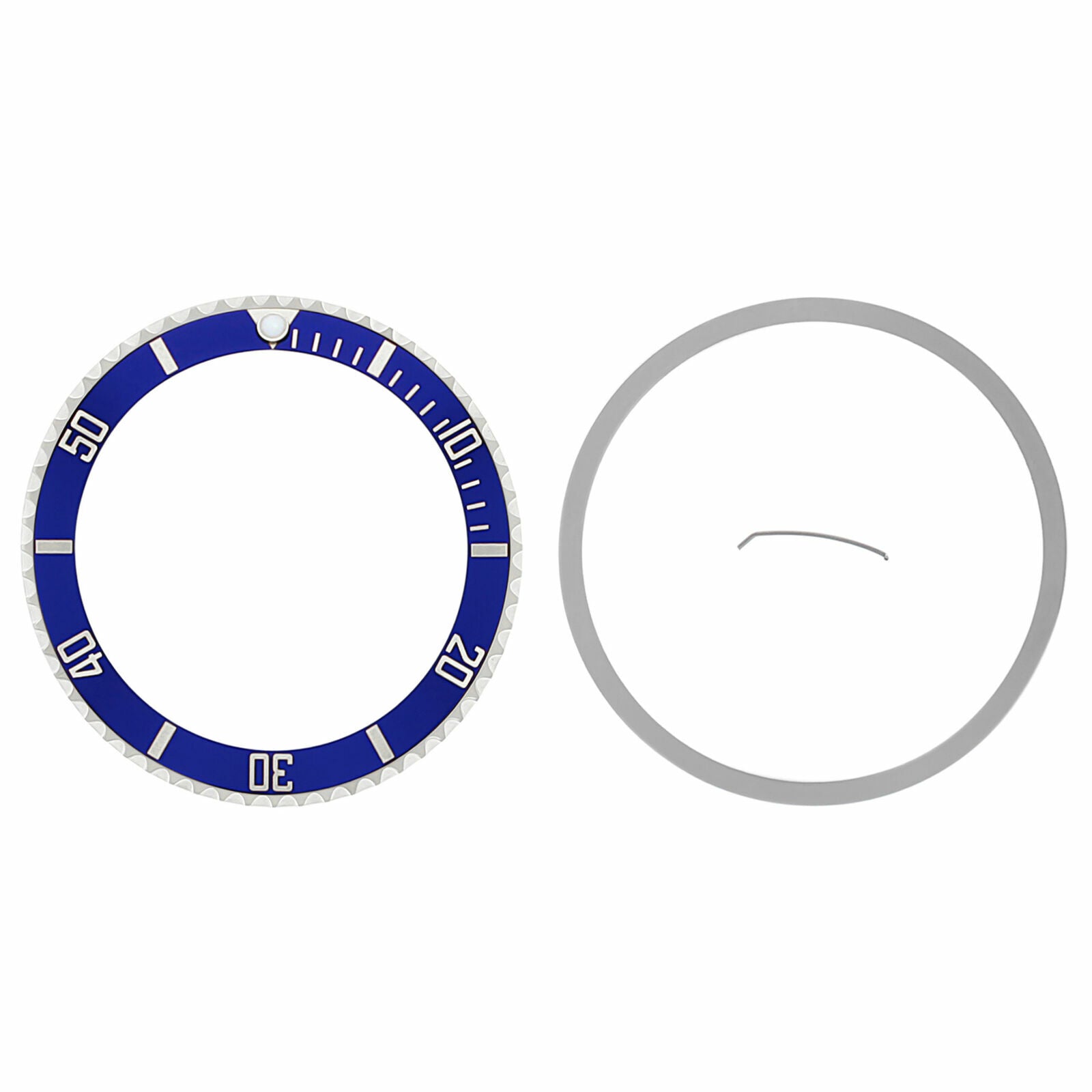 INSTALLED BEZEL + INSERT FOR ROLEX SUBMARINER SAPPAIRE 16610LV 16800 16808 BLUE