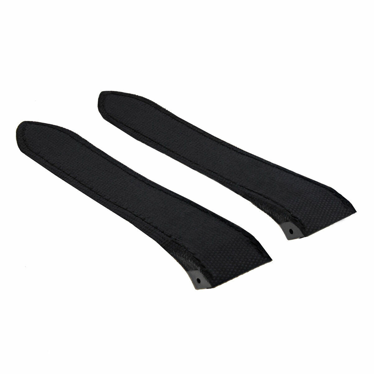 20MM LEATHER BAND STRAP BLACK TOILE FOR CARTIER SANTOS 100 MIDSIZE 3774 32MM