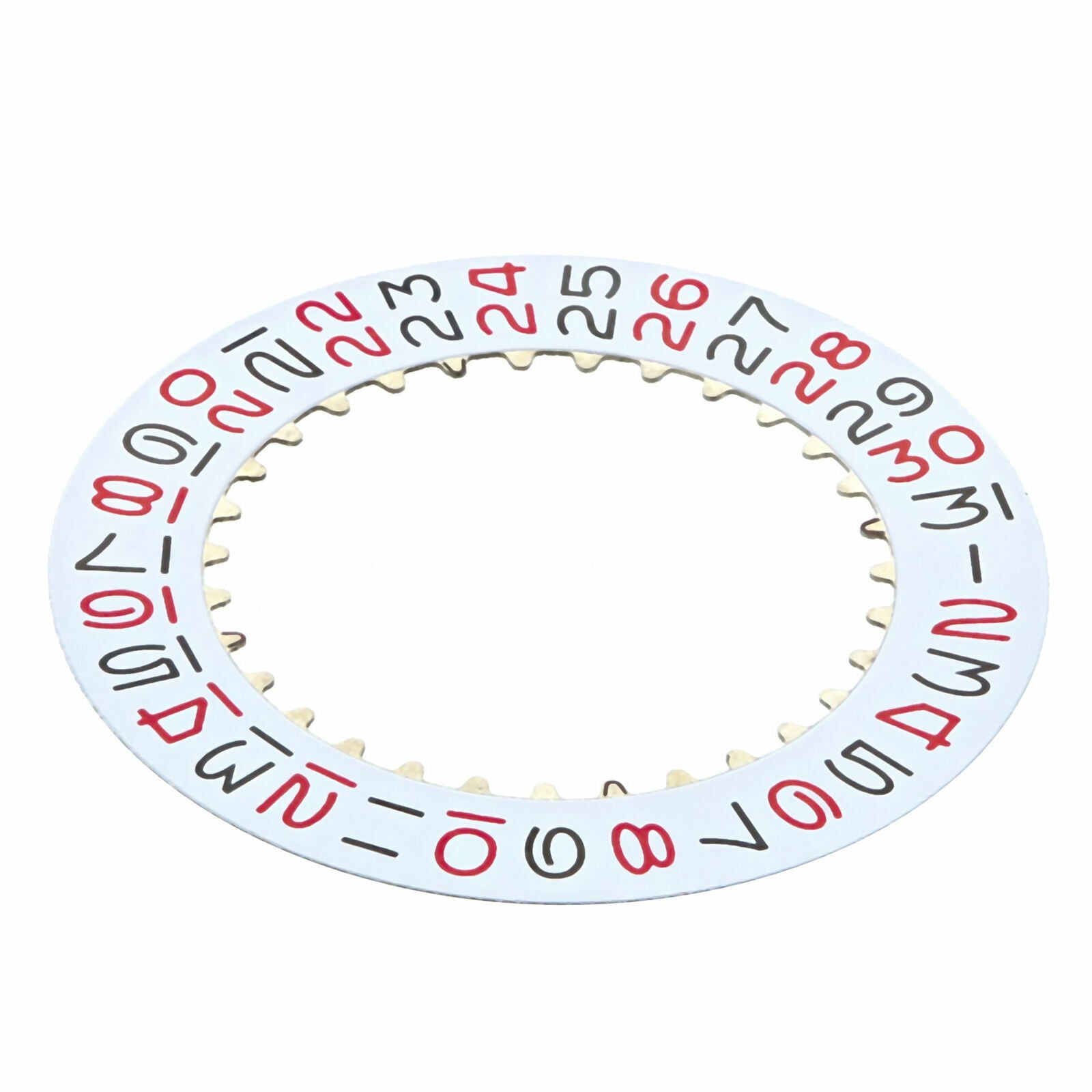 DATE DISC FOR VINTAGE ROLEX GMT ROULETTE 6534 6535 6537 6542 6646 WHITE/RED/BLK