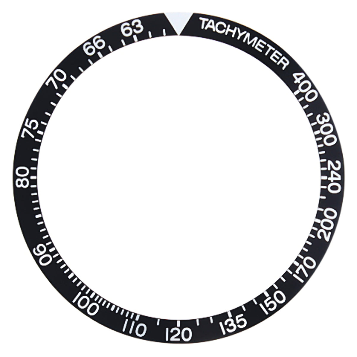 BEZEL INSERT FOR OMEGA SPEEMASTER WATCH BLACK SIZE  37.2MM OUTSIDE DIAMETER