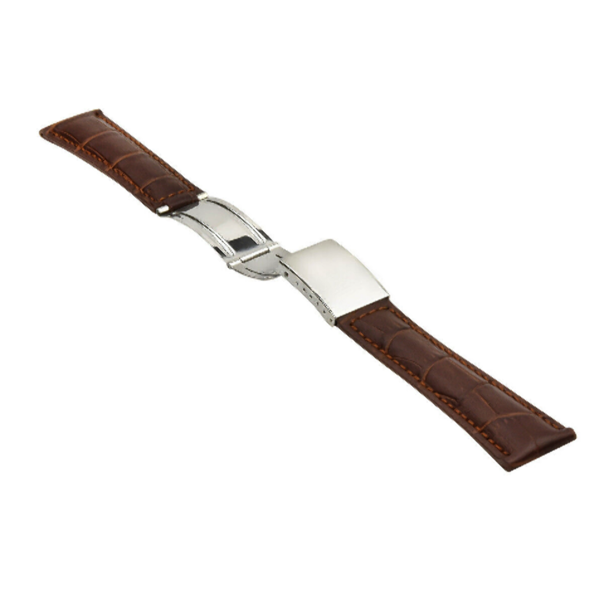 20MM LEATHER WATCH STRAP BAND FOR ROLEX DATEJUST CELLINI REGULAR CLASP BROWN