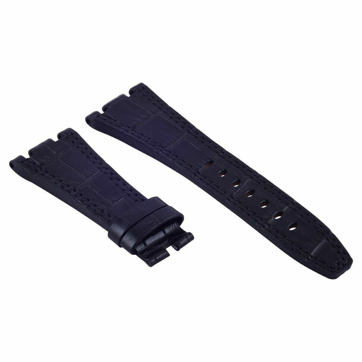 28MM Ap Leather Band Strap for 42MM Audemars Piguet Royal Oak Offshore Black