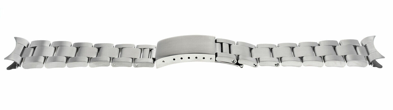 22MM CURVED END OYSTER WATCH BAND BRACELET FOR SEIKO SKX007,SKX009 SOLID STEEL