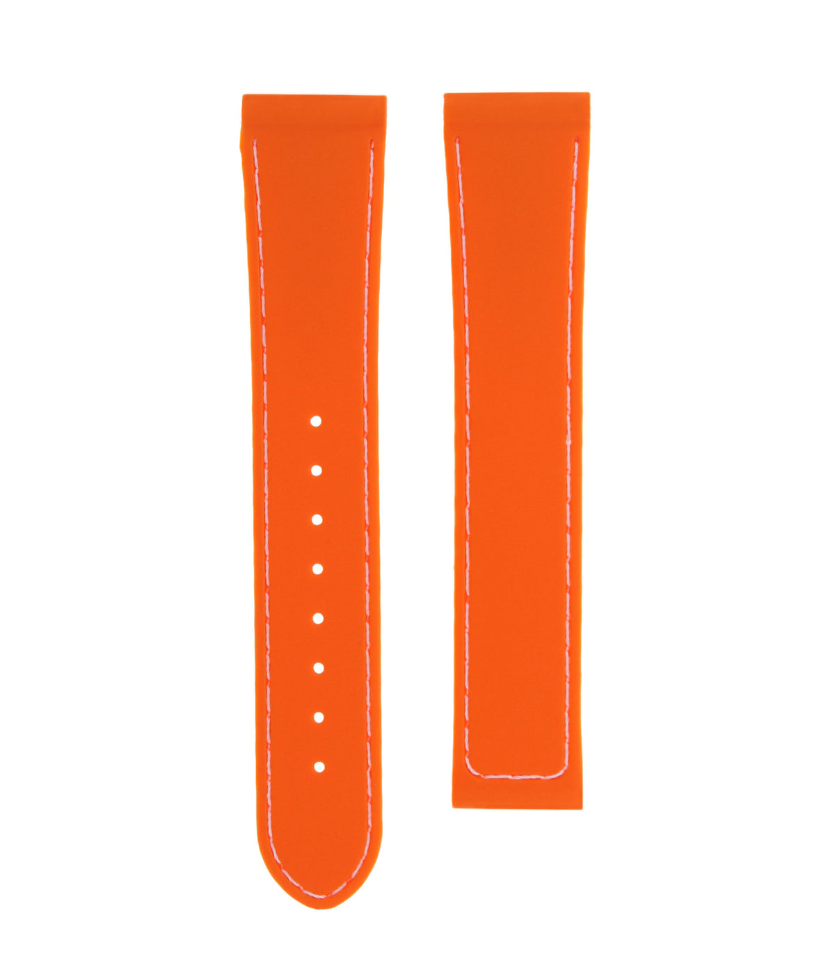 20MM Rubber Watch Band Strap for 41MM Omega Seamaster Planet Ocean Speedmaster - No Buckle