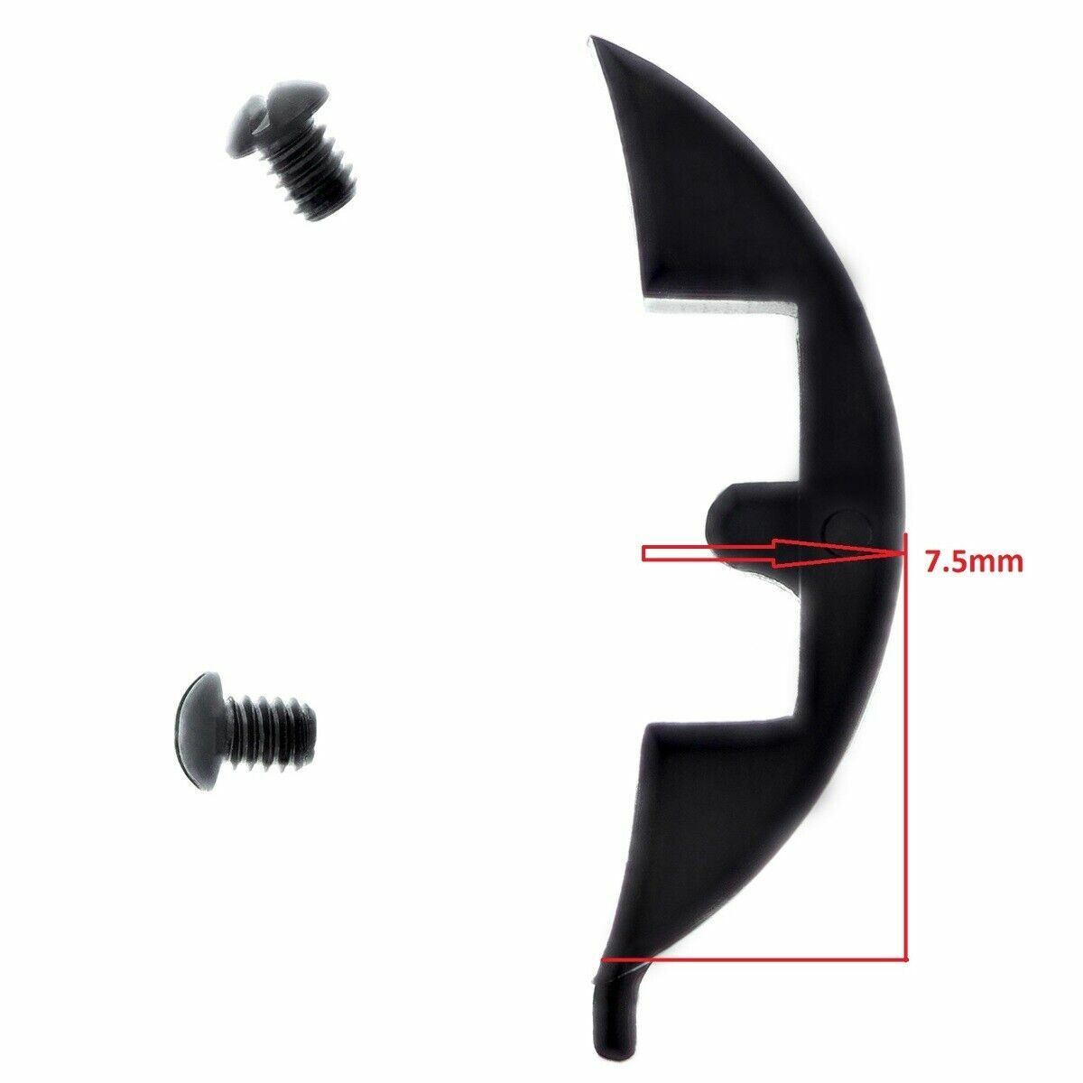 CROWN GUARD FOR PANERAI WATCH PAM 114 372  605 44MM OR 47MM CASE BLACK PVD MATTE