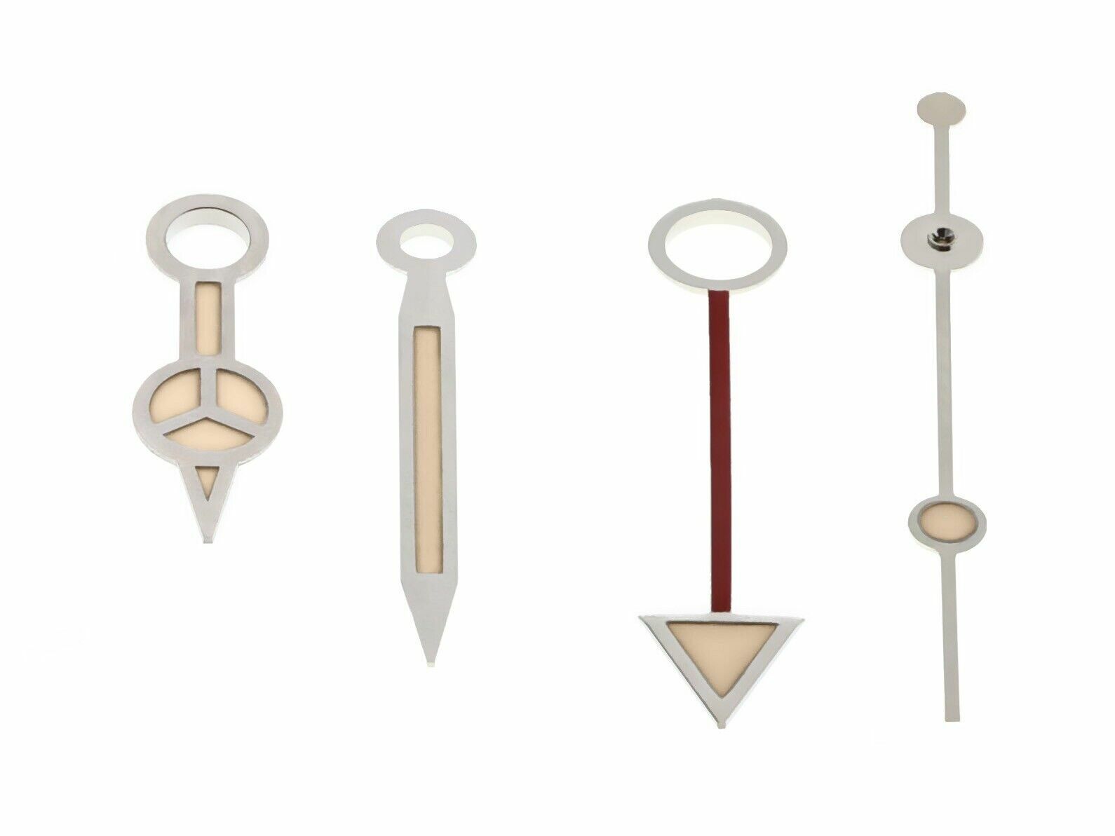 WATCH HANDS AGED FOR OLDER ROLEX GMT VINTAGE WATCH 1655 1665 1675 1680 SILVER