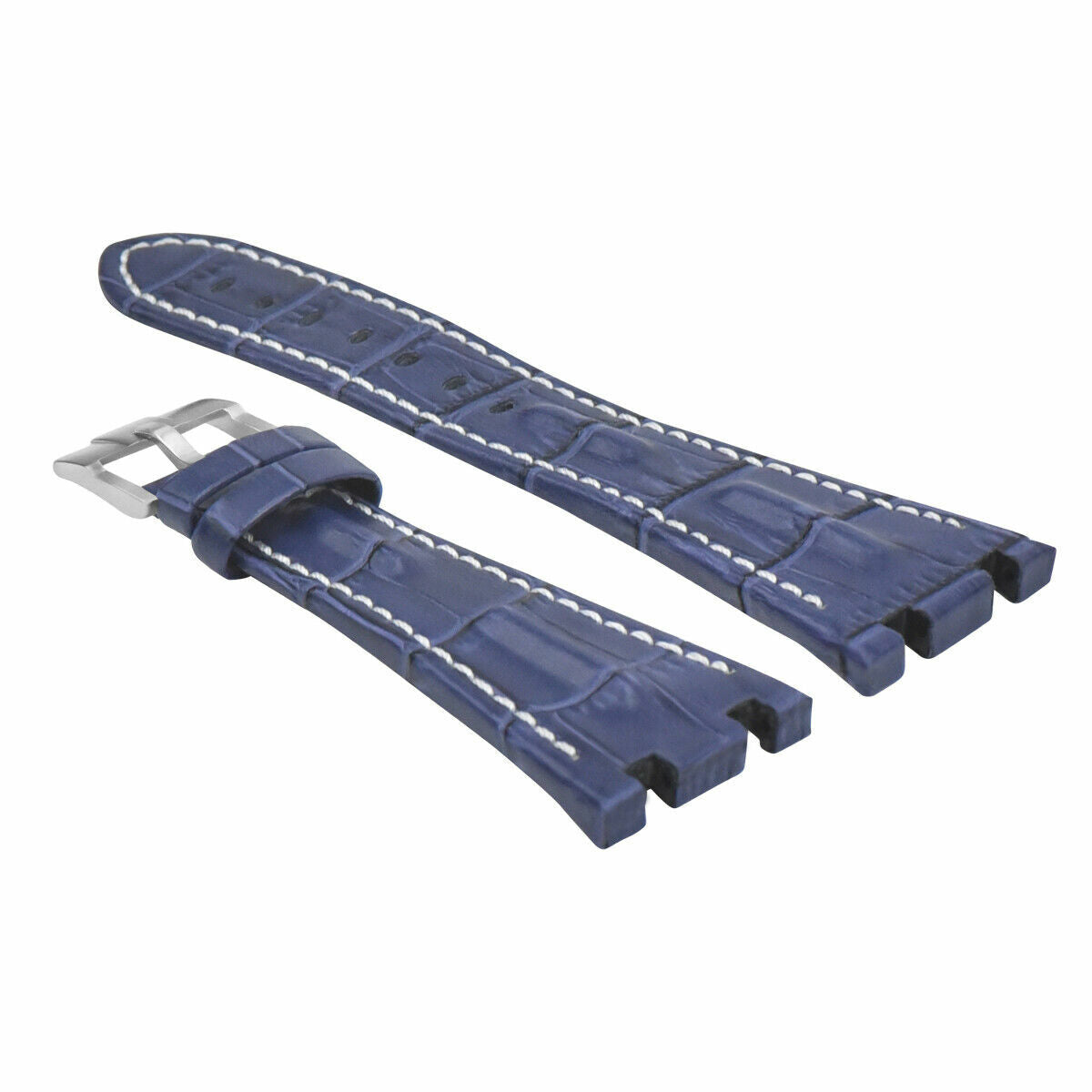 28MM LEATHER BAND STRAP FOR 42MM AUDEMARS PIGUET ROYAL OAK OFFSHORE BLUE WS