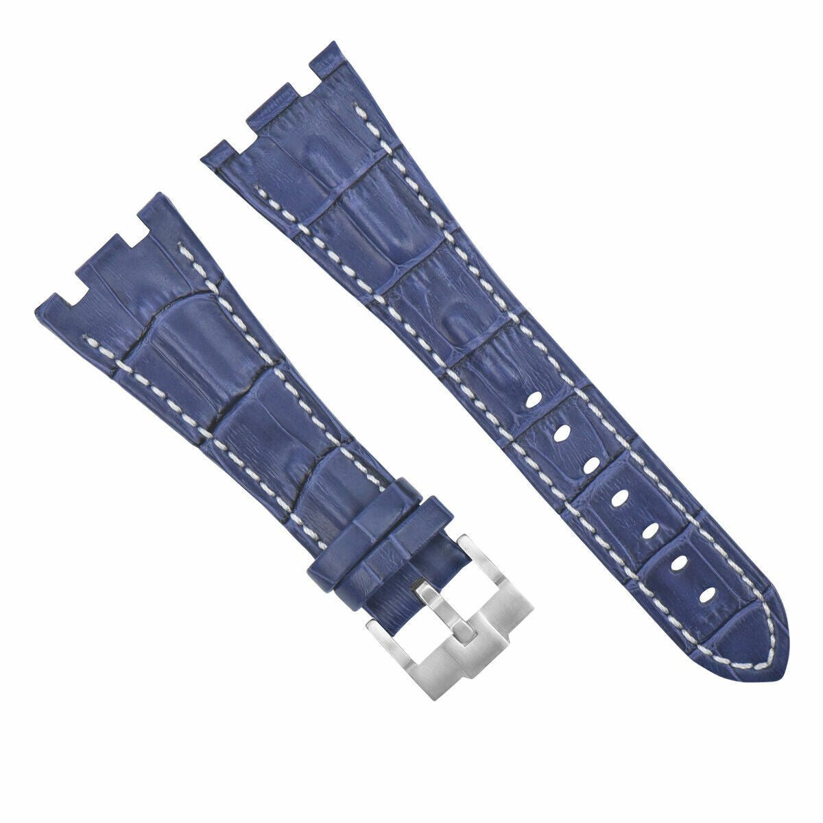 28MM LEATHER BAND STRAP FOR 42MM AUDEMARS PIGUET ROYAL OAK OFFSHORE BLUE WS