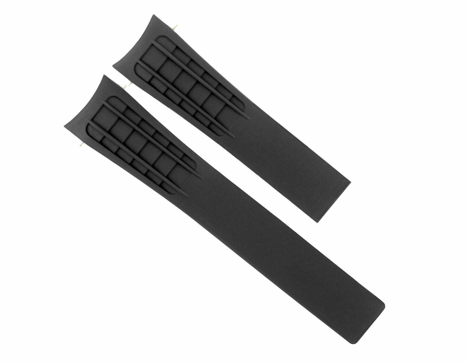 22MM RUBBER STRAP BAND CLASP FOR TAG HEUER  CAG7010, CAG2110/LV5828 WATCH BLACK