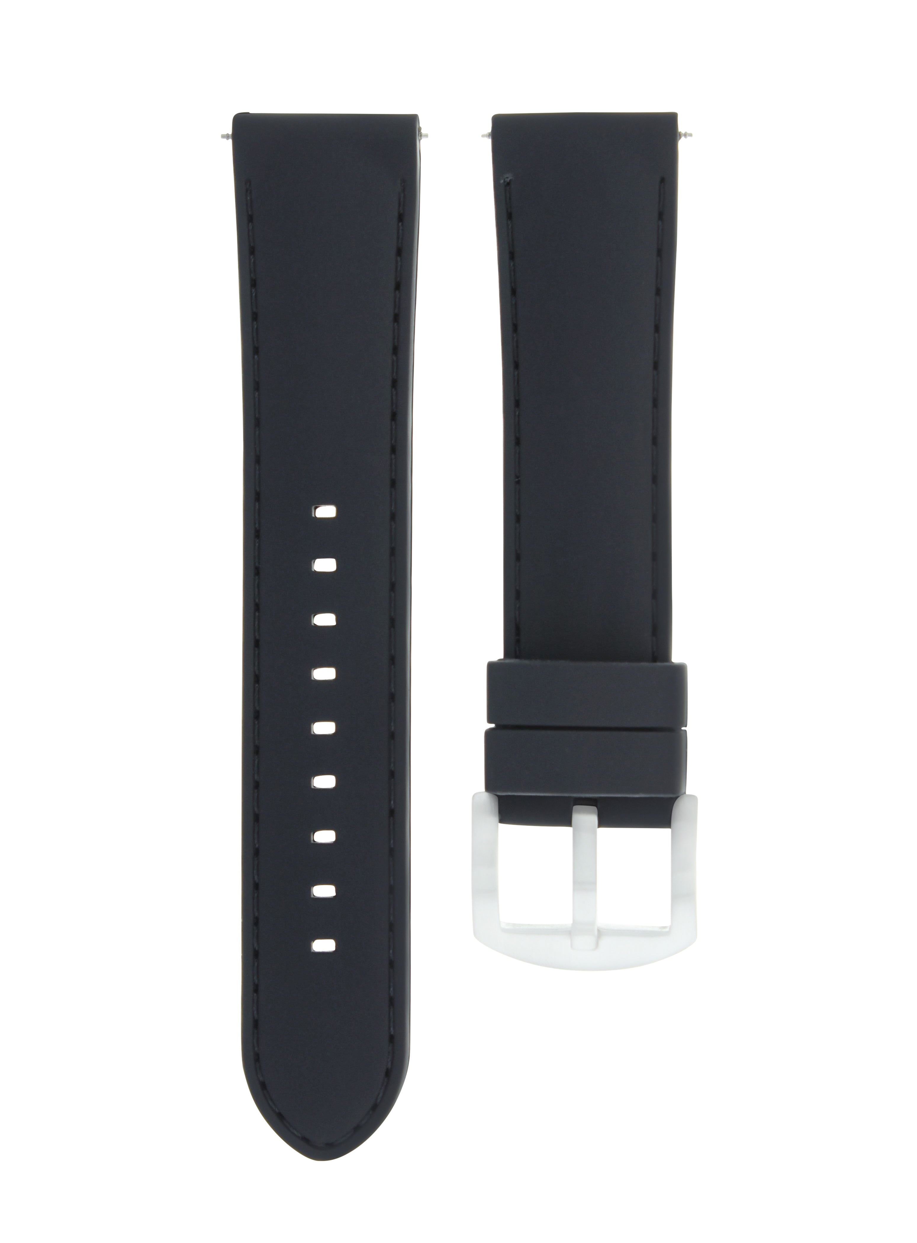 20MM SILICONE RUBBER WATCH BAND STRAP SPORT FOR TISSOT PRC200 PRS516 1853 BLACK